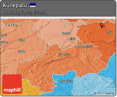 Political 3D Map of Kurepalu
