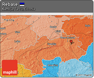 Political 3D Map of Rebase