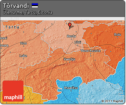 Political 3D Map of Tõrvandi