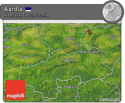 Satellite 3D Map of Aardla