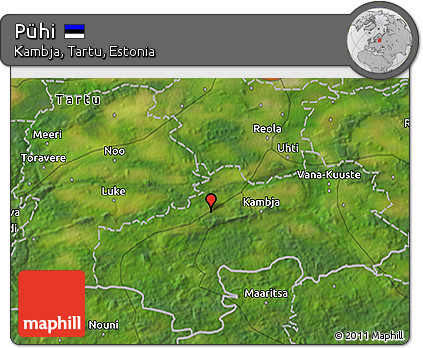 Satellite 3D Map of Pühi