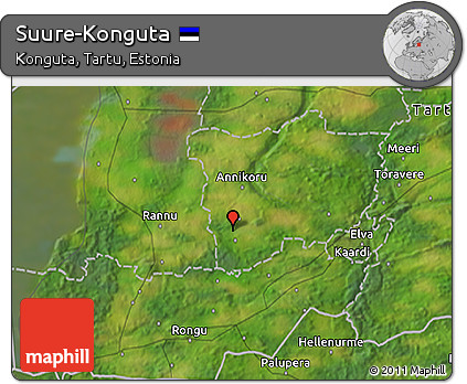 Satellite 3D Map of Suure-Konguta