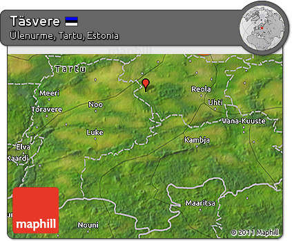 Satellite 3D Map of Täsvere
