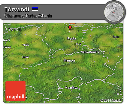 Satellite 3D Map of Tõrvandi