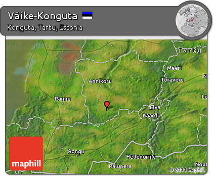 Satellite 3D Map of Väike-Konguta