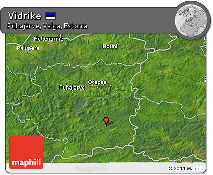 Satellite 3D Map of Vidrike