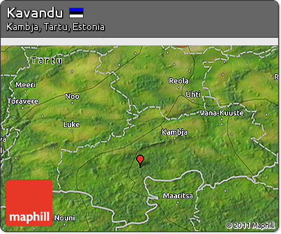 Satellite 3D Map of Kavandu