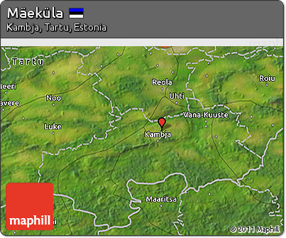 Satellite 3D Map of Mäeküla
