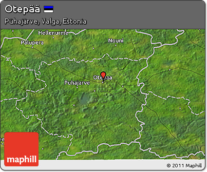 Satellite 3D Map of Otepää