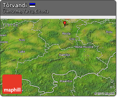 Satellite 3D Map of Tõrvandi