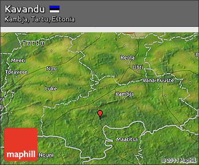 Satellite 3D Map of Kavandu