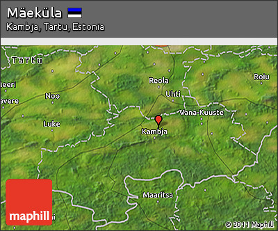 Satellite 3D Map of Mäeküla