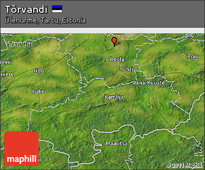 Satellite 3D Map of Tõrvandi