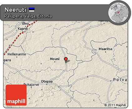 Shaded Relief 3D Map of Neeruti