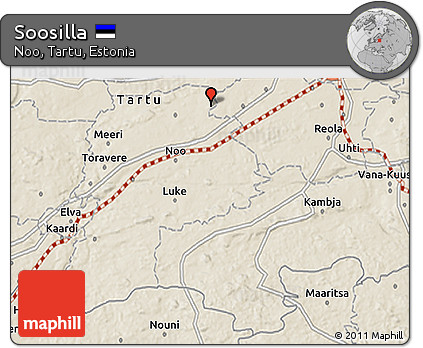 Shaded Relief 3D Map of Soosilla