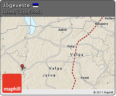 Shaded Relief 3D Map of Jõgeveste