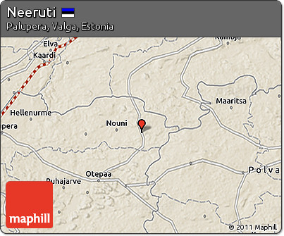 Shaded Relief 3D Map of Neeruti