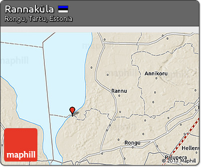 Shaded Relief 3D Map of Rannaküla
