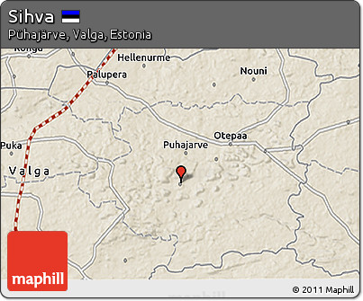 Shaded Relief 3D Map of Sihva