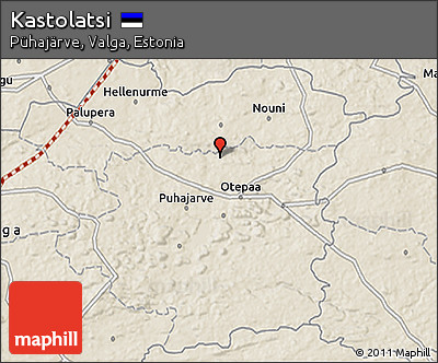 Shaded Relief 3D Map of Kastolatsi