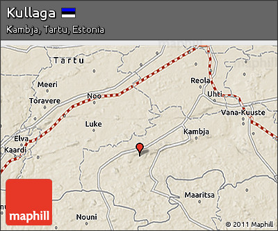 Shaded Relief 3D Map of Kullaga