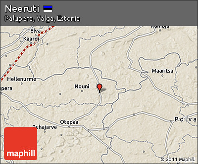 Shaded Relief 3D Map of Neeruti