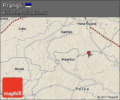 Shaded Relief 3D Map of Prangli