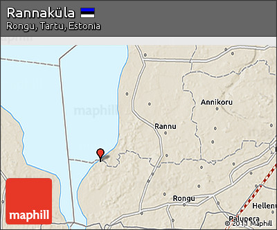 Shaded Relief 3D Map of Rannaküla