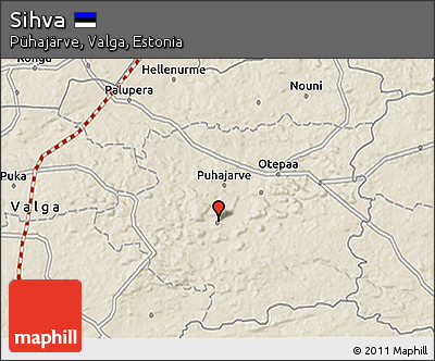 Shaded Relief 3D Map of Sihva