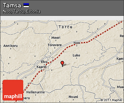 Shaded Relief 3D Map of Tamsa