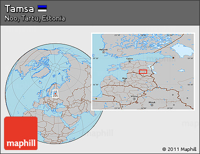 Gray Location Map of Tamsa