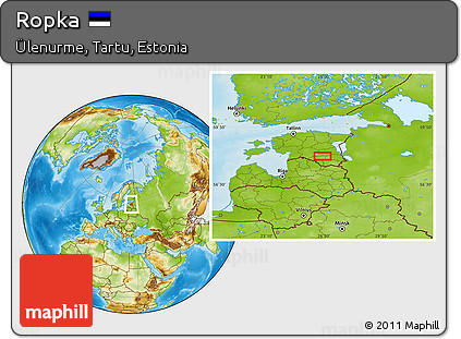 Physical Location Map of Ropka