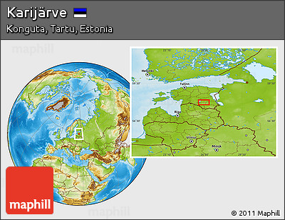 Physical Location Map of Karijärve