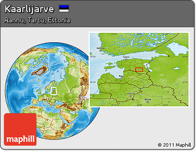 Physical Location Map of Kaarlijärve
