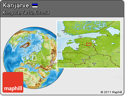 Physical Location Map of Karijärve