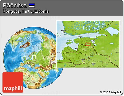Physical Location Map of Pööritsa