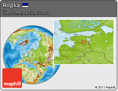 Physical Location Map of Ropka
