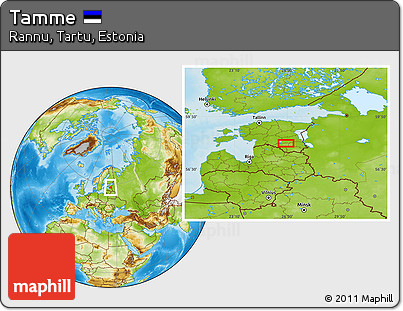 Physical Location Map of Tamme