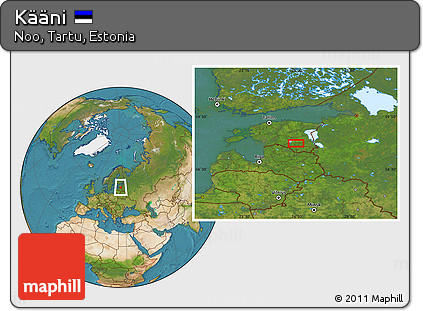 Satellite Location Map of Kääni