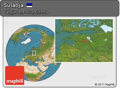 Satellite Location Map of Sulaoja