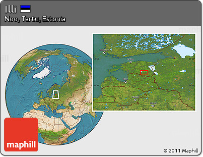 Satellite Location Map of Illi