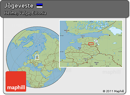 Savanna Style Location Map of Jõgeveste