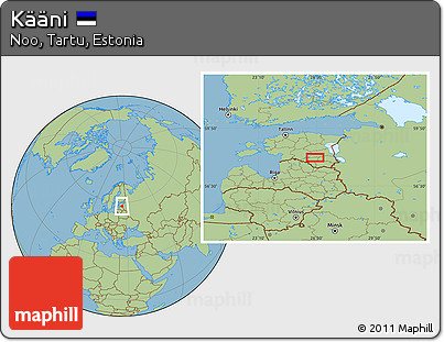 Savanna Style Location Map of Kääni