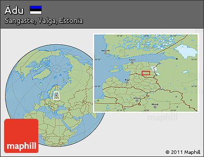 Savanna Style Location Map of Ädu