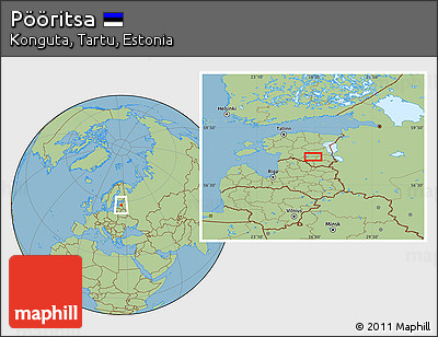 Savanna Style Location Map of Pööritsa