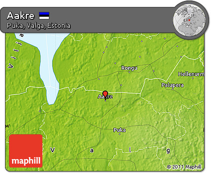 Physical Map of Aakre