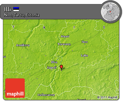 Physical Map of Illi