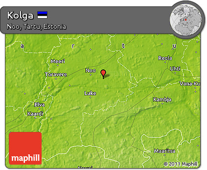 Physical Map of Kolga