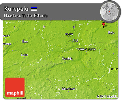 Physical Map of Kurepalu