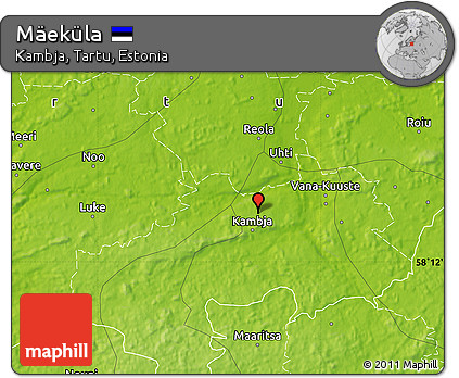 Physical Map of Mäeküla